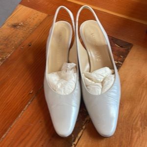 Bottega Veneta light grey (almost white) slingbacks